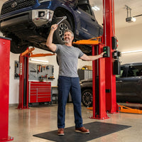 12000 Lbs Extra Height 167Inch 2 Post Lift Two Post Car Lift AK-M120 Auto Lift Car Lift Hoist 2 Post Car Lift (Extra Height, Red) — Lifestyle