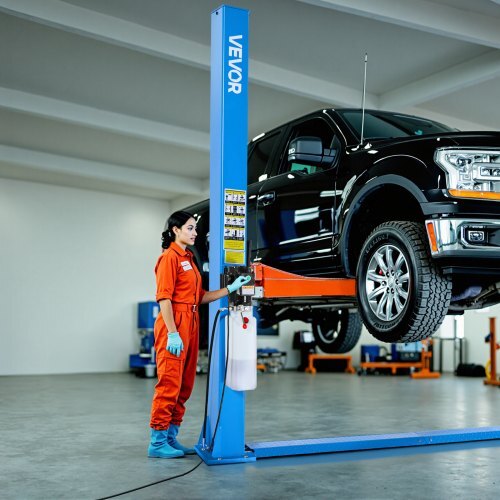 2 Post Lift, 9000 lbs Capacity, 220V 2.95 HP Powerful Motor, Two Post Car Lift Auto Hoist for Sedan SUV Pickup, Automotive Hoist 74.8 Inch Height for Home Garage, Repair Shop, Workshop, Blue