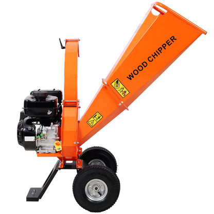Heavy Duty Wood Chipper Shredder Mulcher with 7 HP Engine - Steel