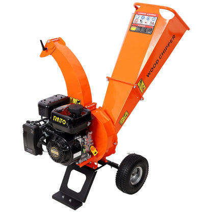 Heavy Duty Wood Chipper Shredder Mulcher with 7 HP Engine - Steel