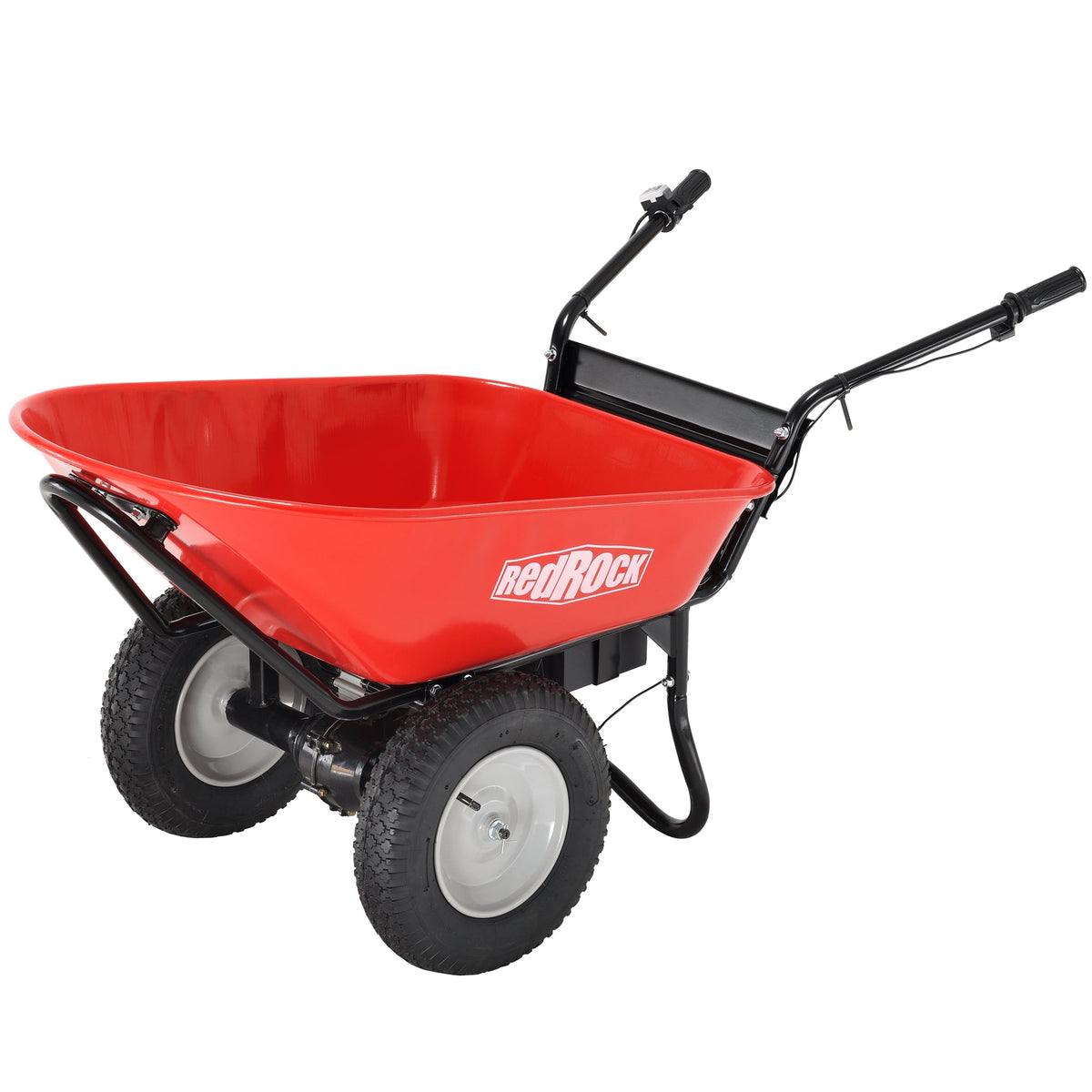 Red Rock 330 lb Electric Wheelbarrow with Dump Tub