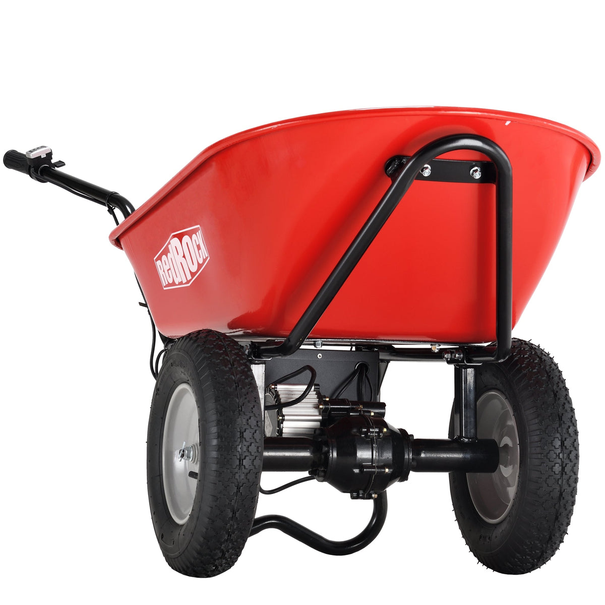 Red Rock 330 lb Electric Wheelbarrow with Dump Tub
