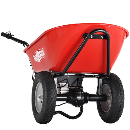 Red Rock 330 lb Electric Wheelbarrow with Dump Tub