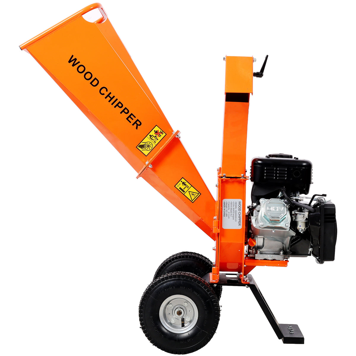 Heavy Duty Wood Chipper Shredder Mulcher with 7 HP Engine - Steel