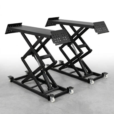 Portable Car Lift Built for Heavy Duty Use, 5000 LB Capacity, 25.6 Max Height, Extended Length Plates