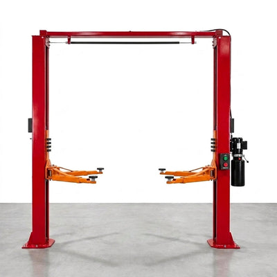 Two Post Car Lift Built for Professional Service, 12,000 lb Capacity, 167 Inch Height, Hydraulic Chain Drive
