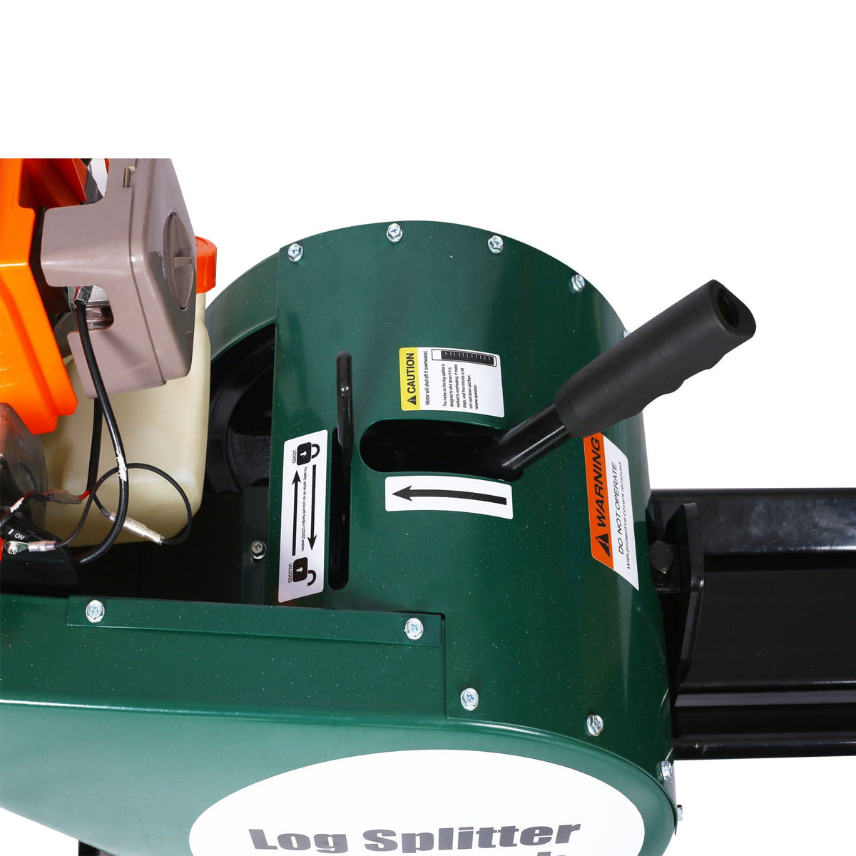 Portable Double Flywheel Electric Log Splitter 7 Ton with Auto Return - Gray