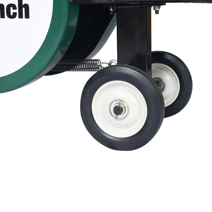 Portable Double Flywheel Electric Log Splitter 7 Ton with Auto Return - Gray