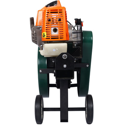 Portable Double Flywheel Electric Log Splitter 7 Ton with Auto Return - Gray