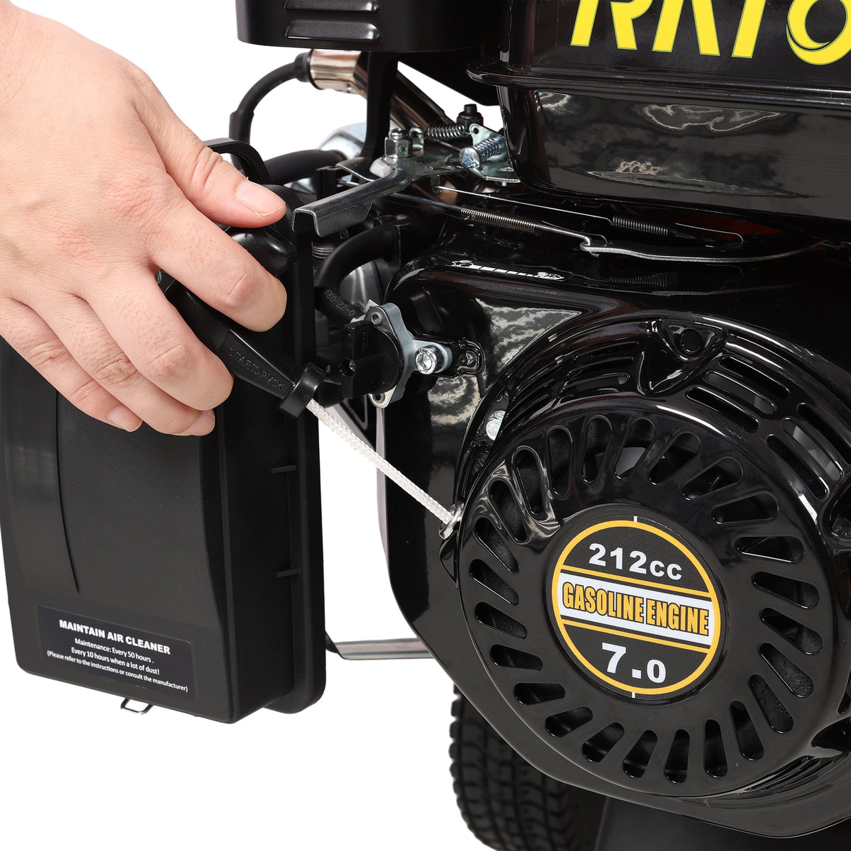 Heavy Duty Wood Chipper Shredder Mulcher with 7 HP Engine - Steel
