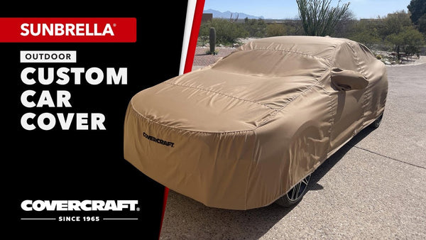 Covercraft Sunbrella custom car cover — manufacturer representative image