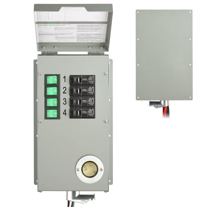 120V 15A 4-Circuit Non-Automatic Transfer Switch