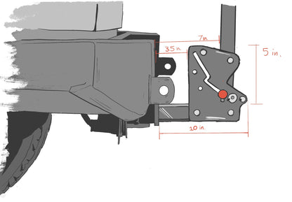 Chuck Rack 6-Bike Hitch Rack with Full-Tilt Base